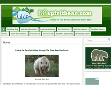 Tablet Screenshot of bcspiritbear.com